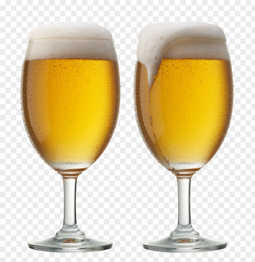 Two Glasses Of Beer Lager Cup PNG
