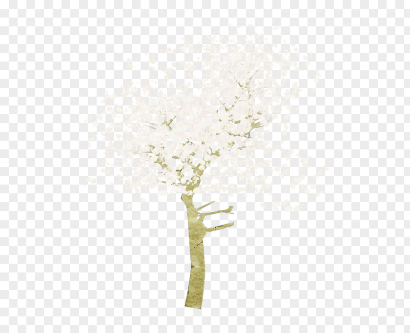 White Cherry Petal Tree Blossom Clip Art PNG