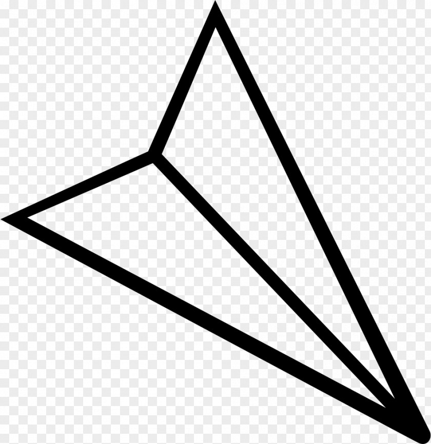 Airplane Triangle Design PNG