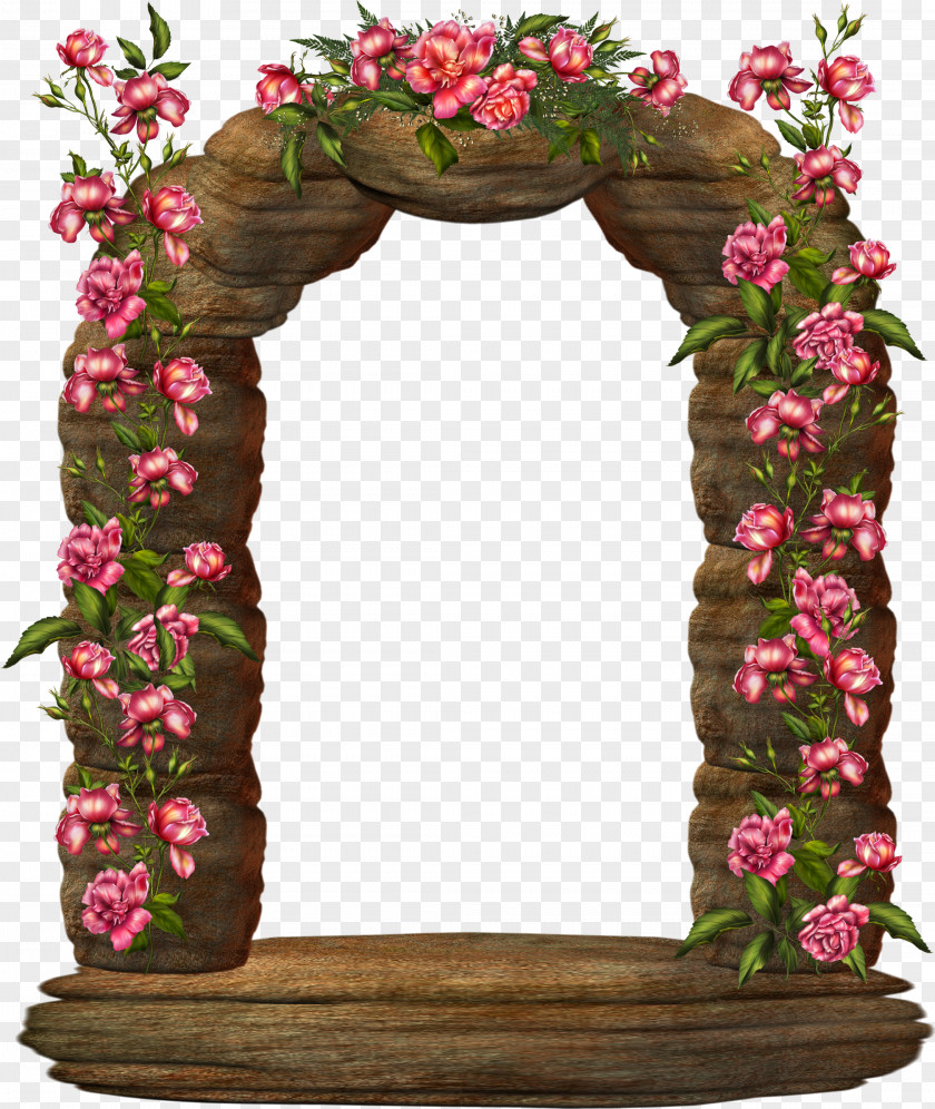 Garland Frame Flower Arch Clip Art PNG