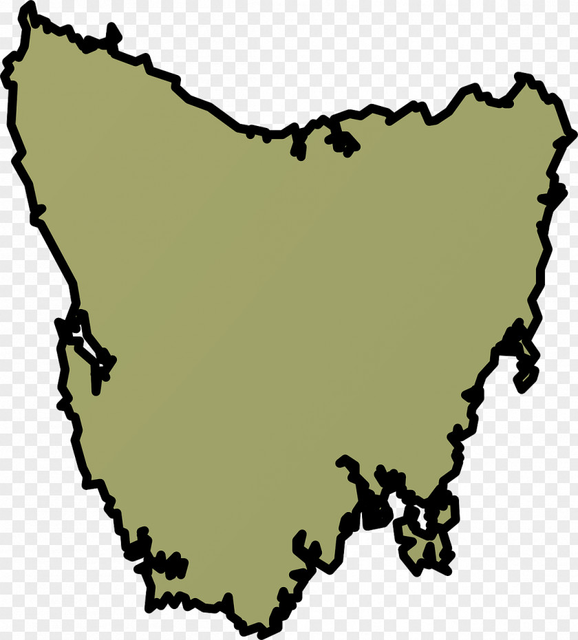 Map Hobart Blank Outline Of Geography Clip Art PNG