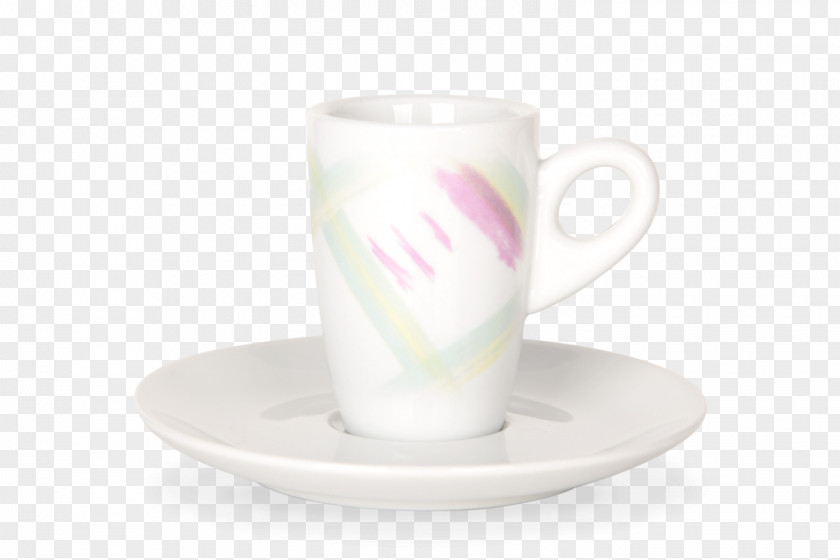 Mug Coffee Cup Espresso Ristretto Saucer Porcelain PNG