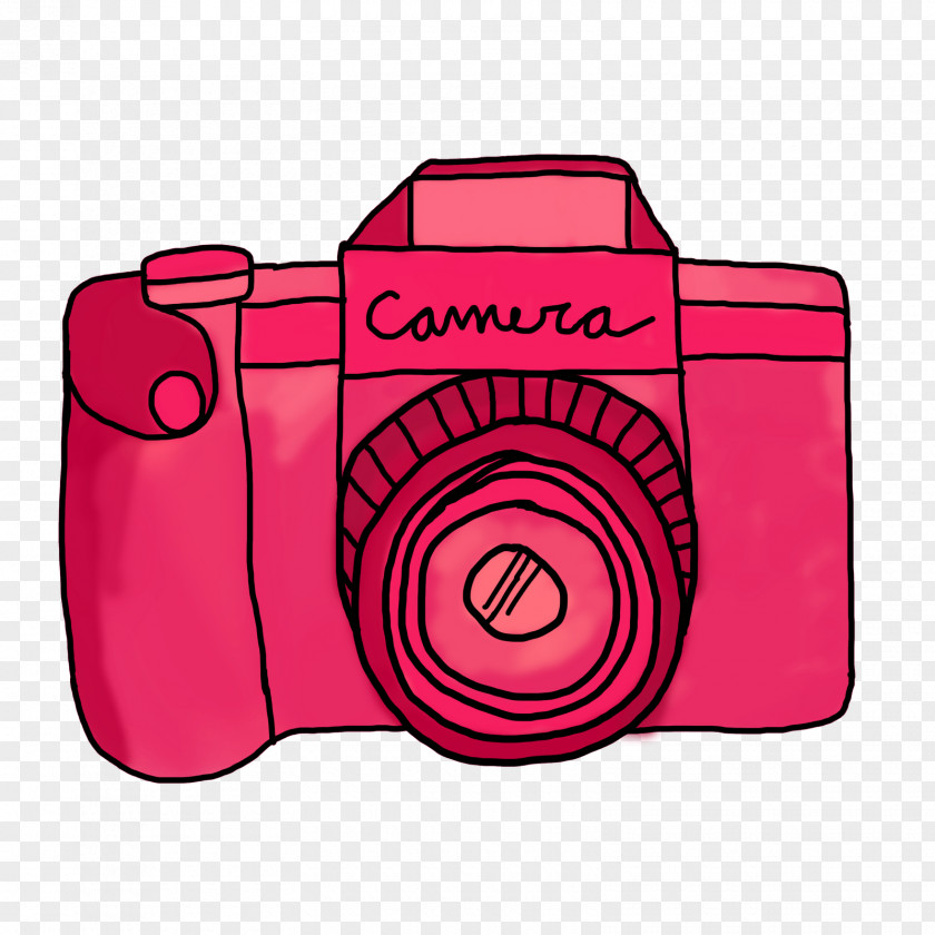Pink Camera Cliparts Cartoon Drawing Clip Art PNG