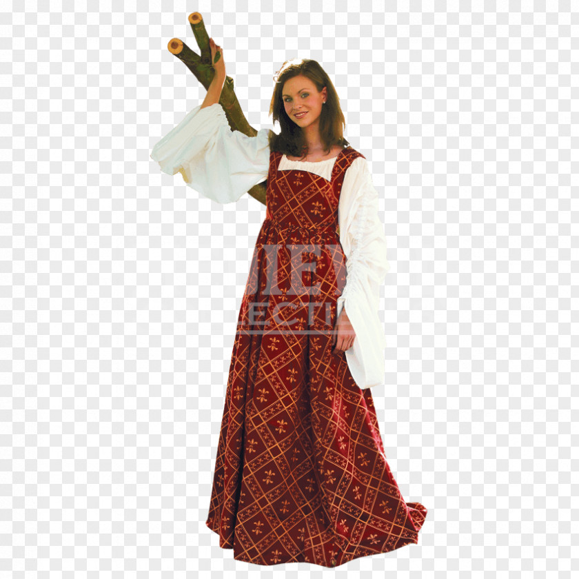 Renaissance Dress Middle Ages Gown Clothing PNG