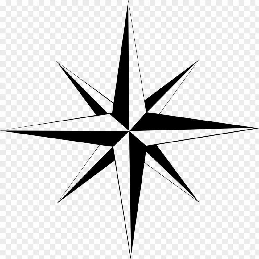Compass Wind Rose Drawing Clip Art PNG
