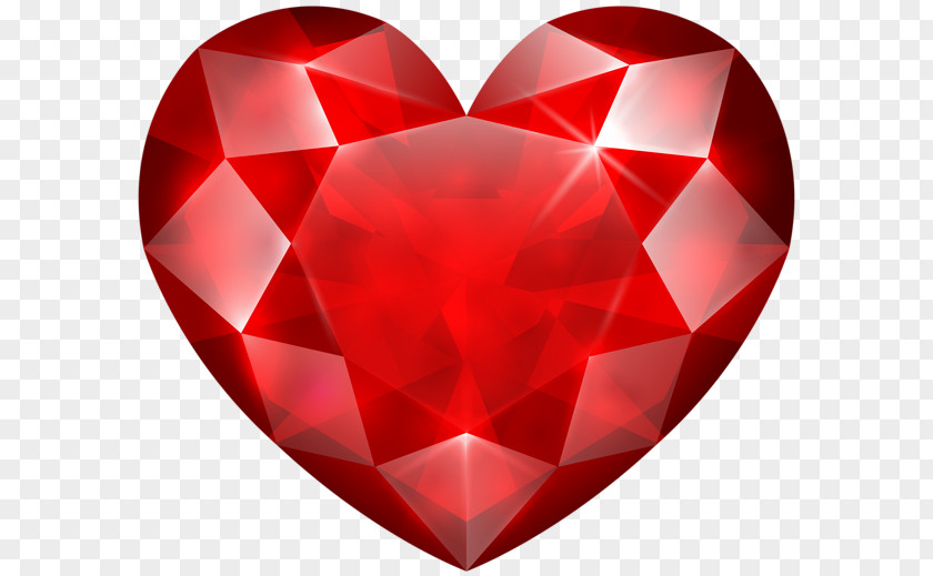 Crystallization Symbol Gemstone Diamond Image Ruby Heart PNG