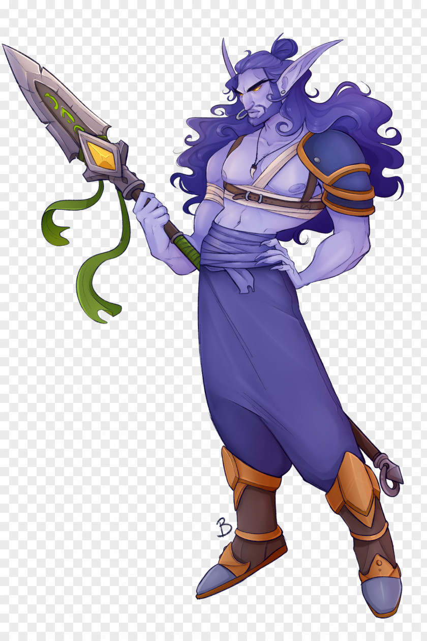 Night Elf Costume Design Cartoon Legendary Creature PNG