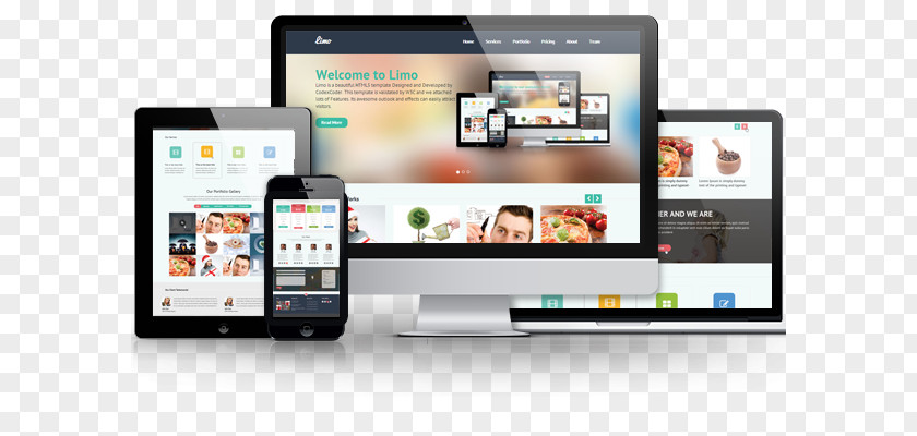 WordPress Responsive Web Design Theme Blog PNG