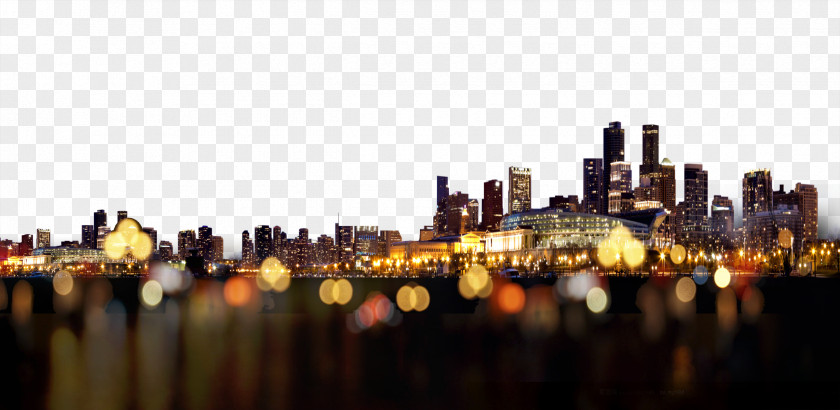 City Nightscape Gratis PNG