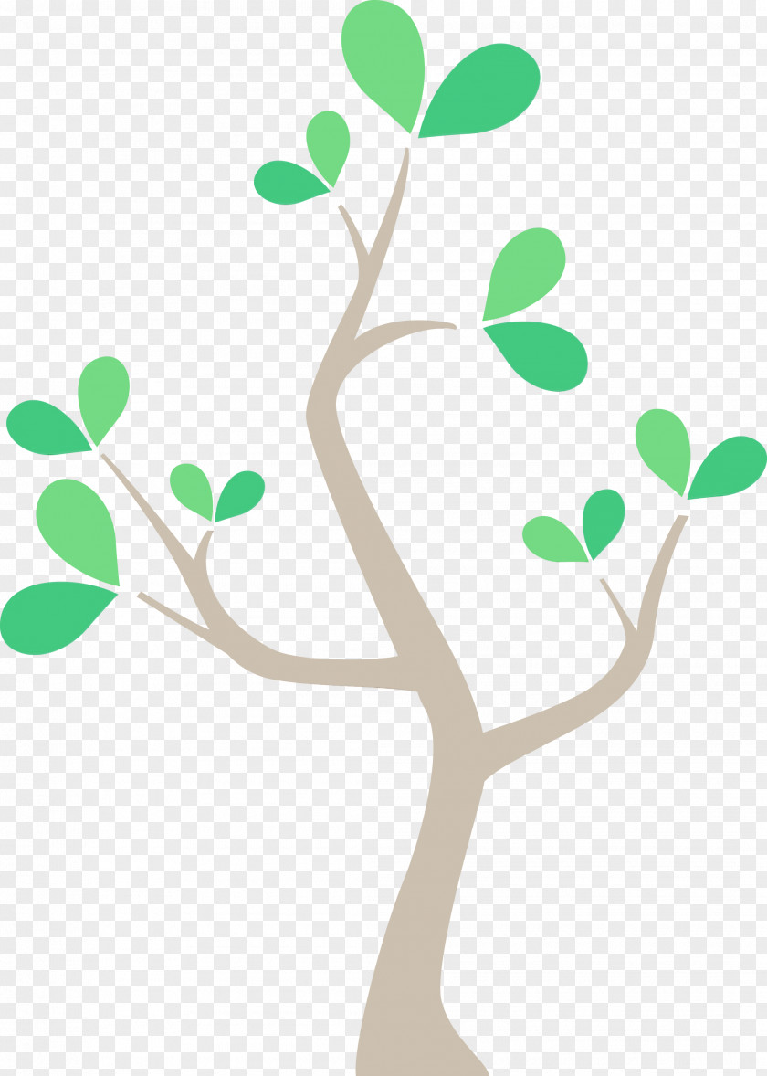 Green Leaf Branch Tree Plant PNG