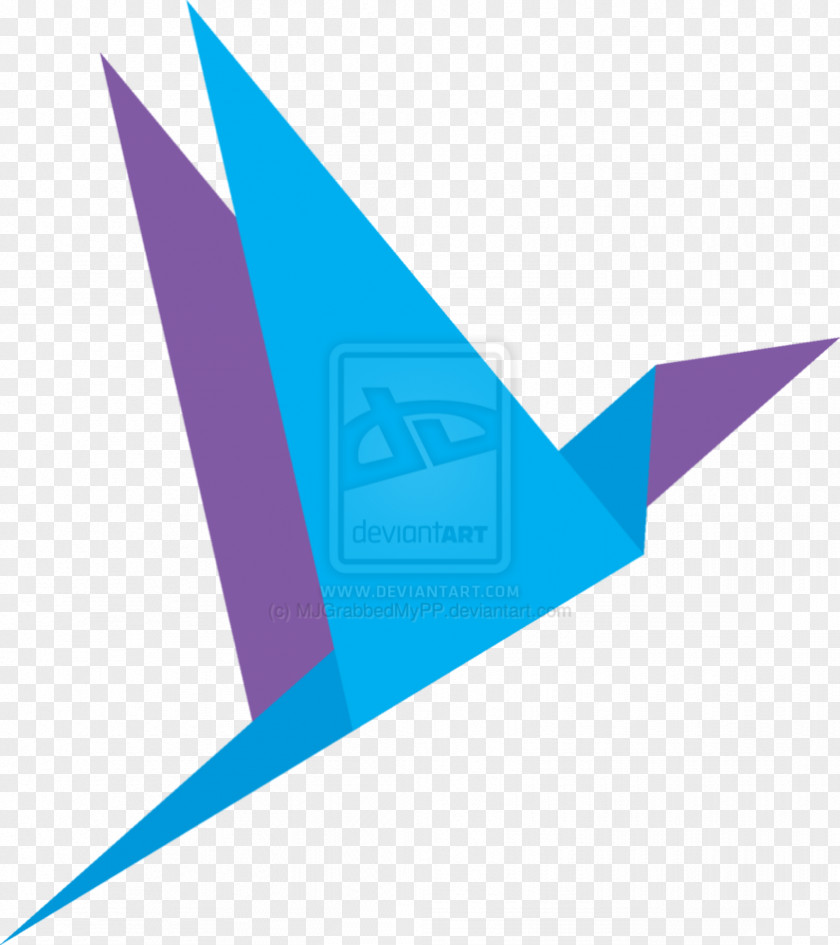 Origami Bird Paper Logo Craft PNG