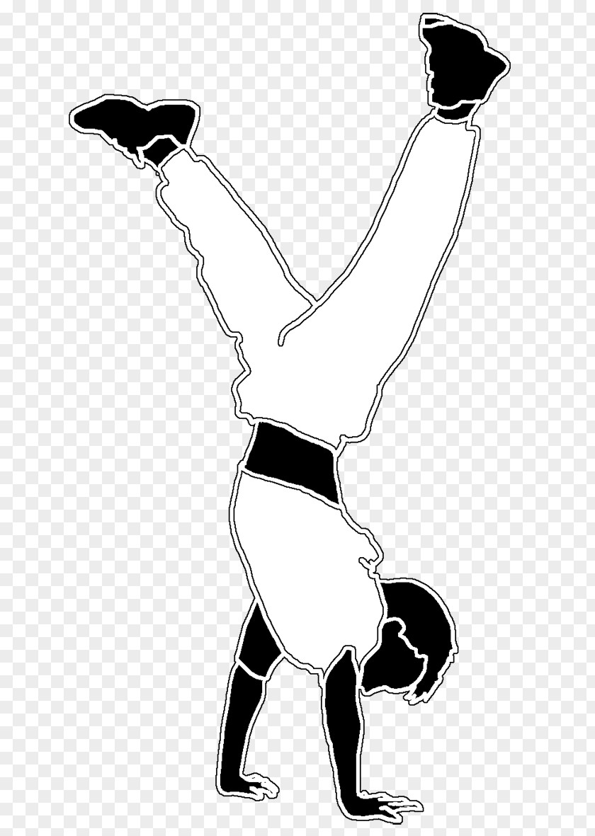 Silhouette Cartoon White Shoulder PNG