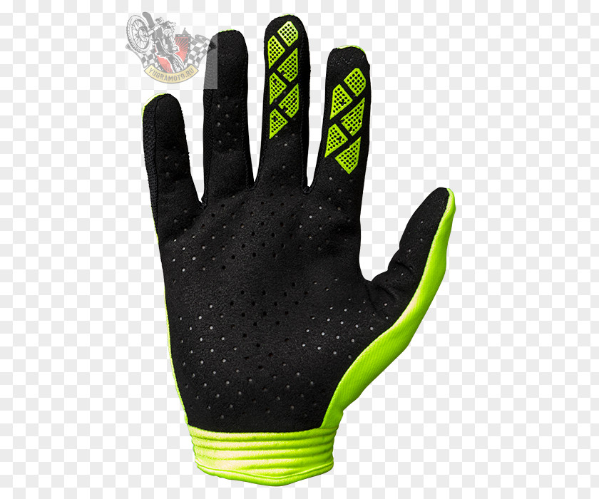 Cycling Glove Clothing Yellow Blue PNG