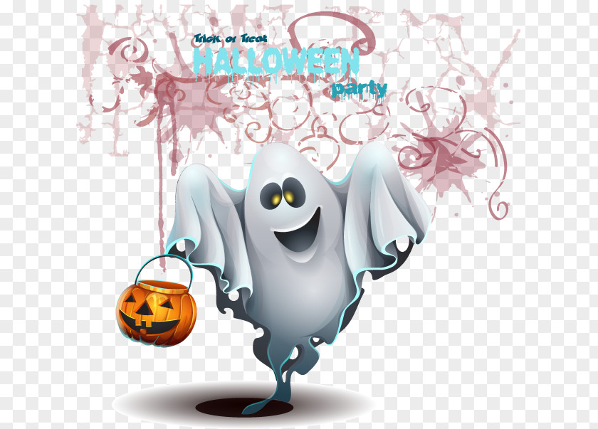 Ghost Halloween Horror Elements Clip Art PNG