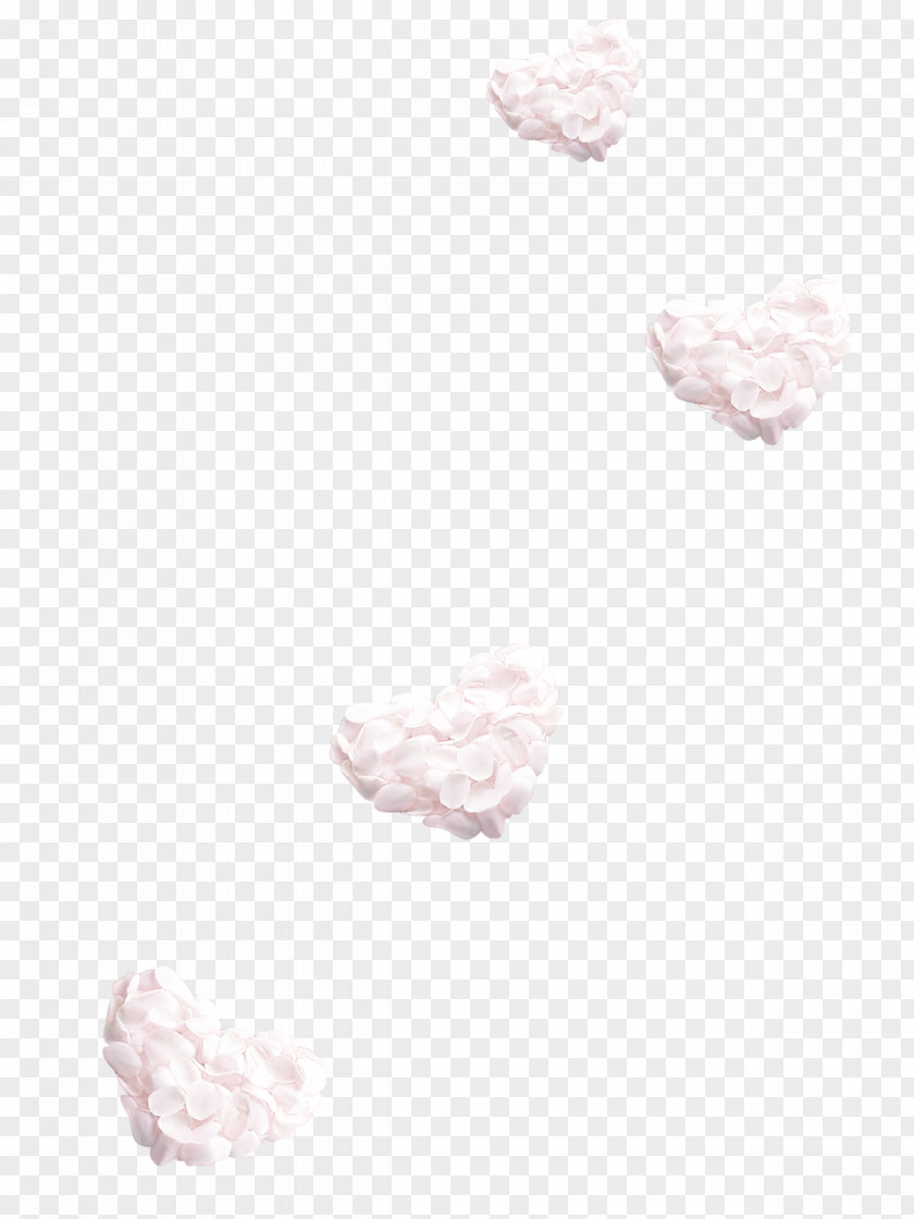 Heart Pattern Petal Body Jewellery PNG