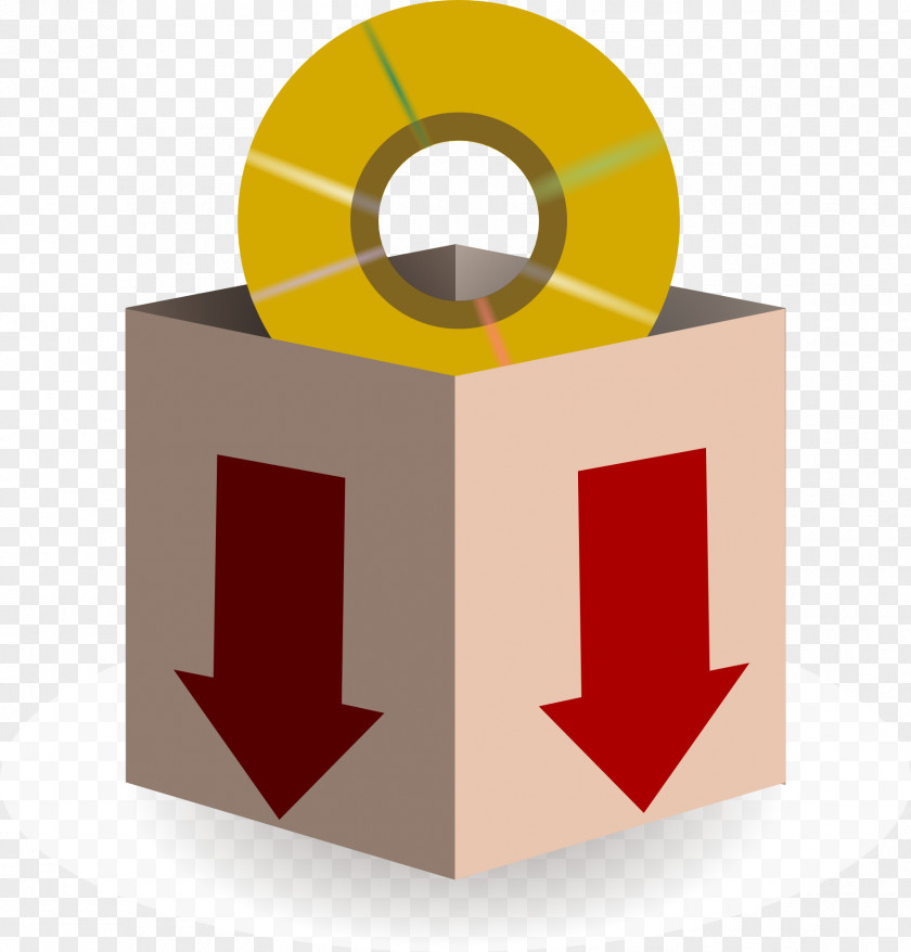 Tape The Box Down Arrow Download Icon PNG
