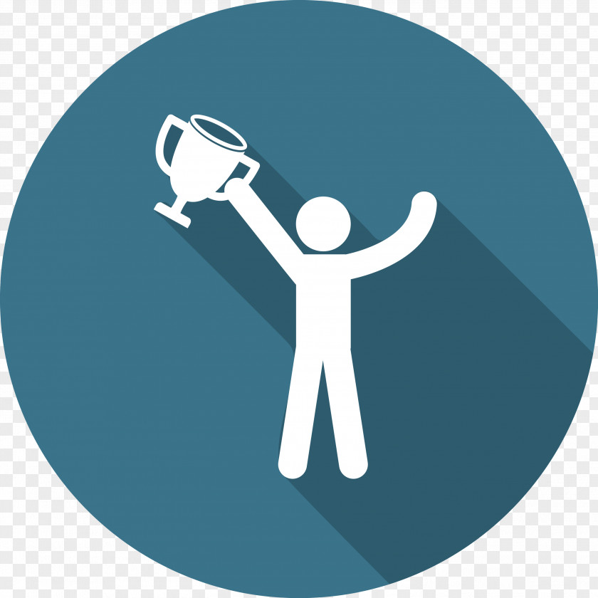 Blue Championship Vector Trophy Icon PNG