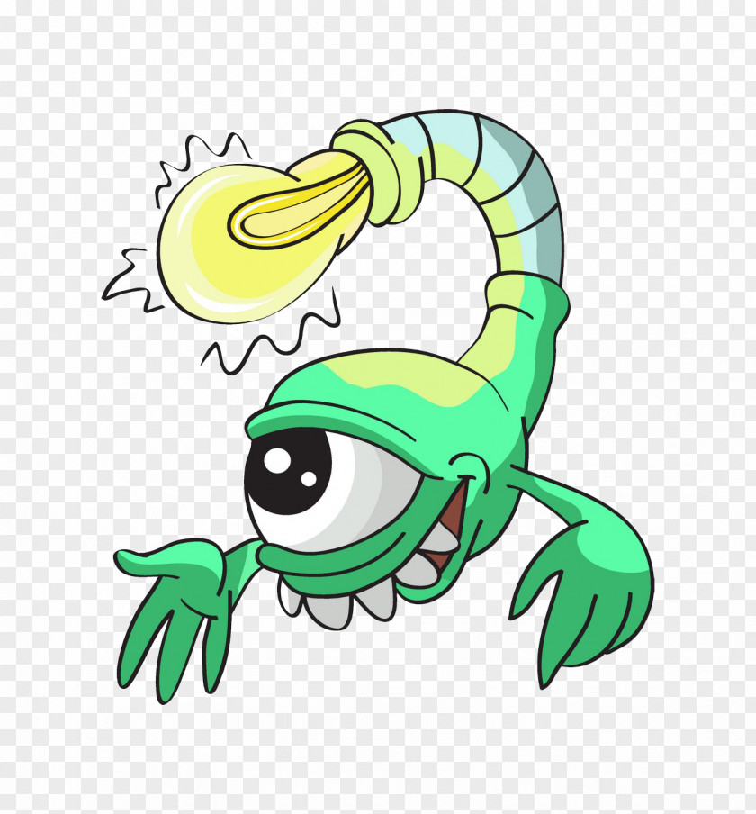 Cartoon Scorpion Monster Illustration PNG