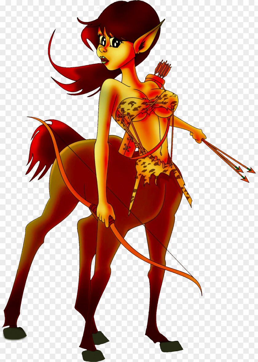 Centaur Cartoon Woman PNG