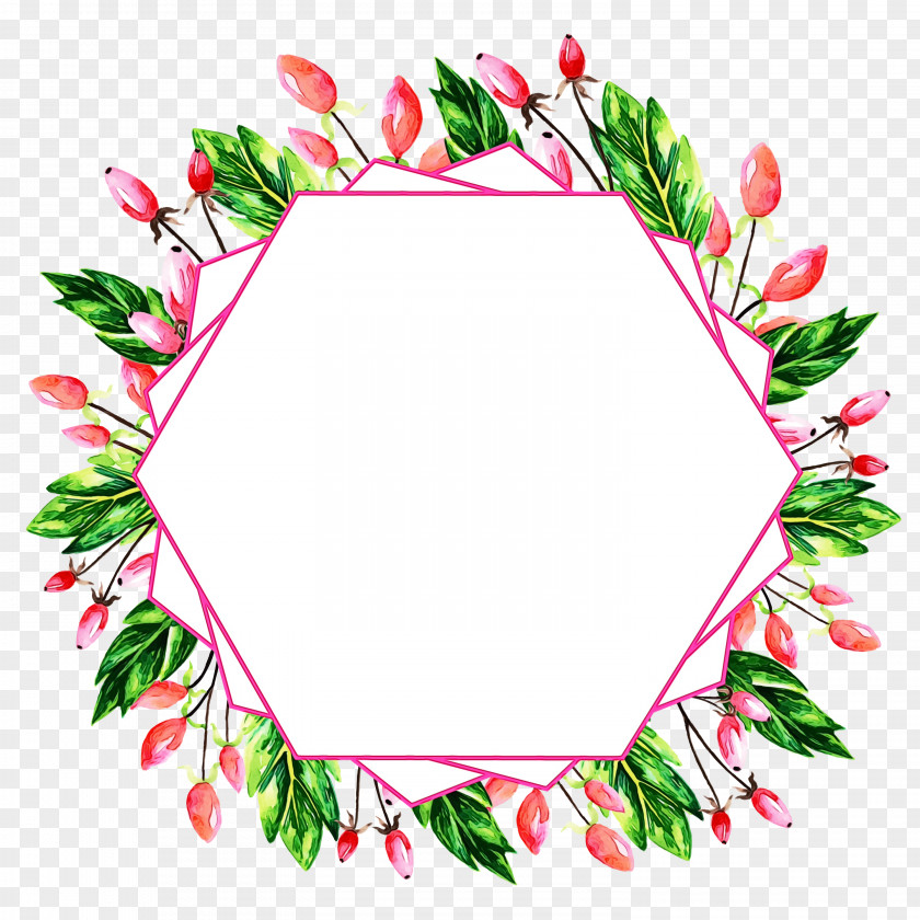 Plant Holly Watercolor Floral Background PNG