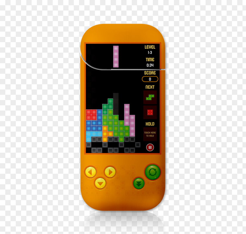 Smartphone Tetris! Puzzle Game Feature Phone Video PNG