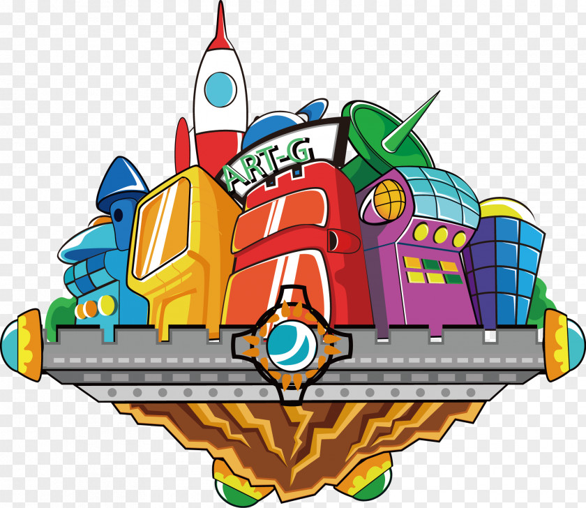 Spaceship Cartoon Drawing Download PNG