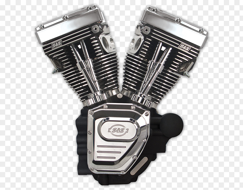 Twin Tower S&S Cycle Long Block Harley-Davidson Cam Engine PNG