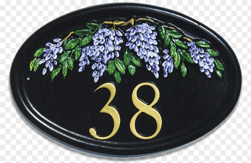 Wisteria Blooms Oval M Tableware Plants PNG