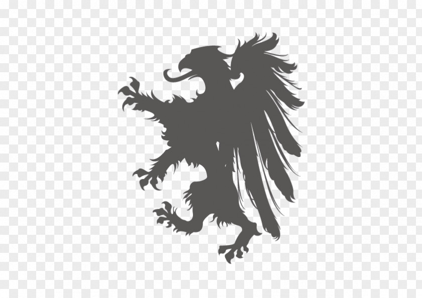 Griffin Black Wings Lion PNG