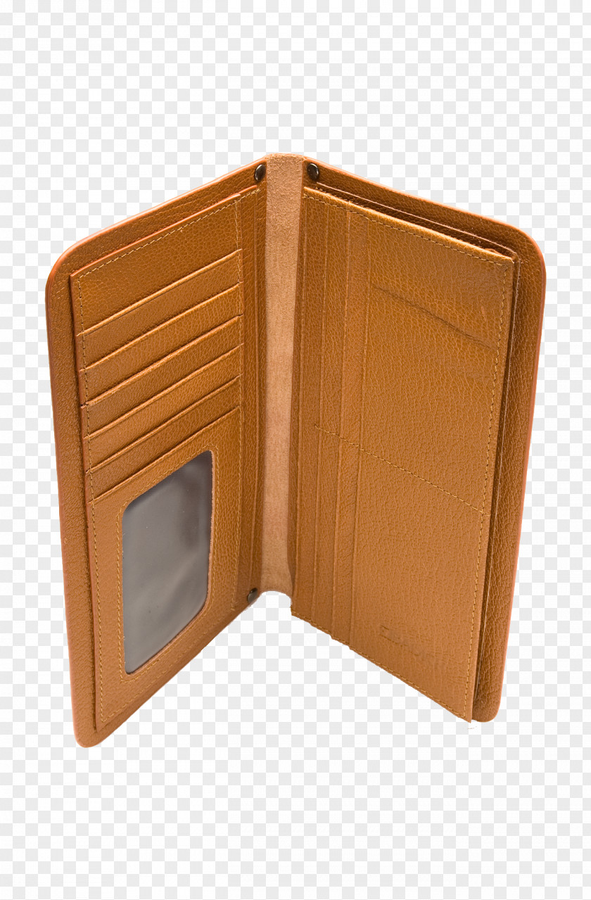 Camel Leather Wallet Product Design PNG