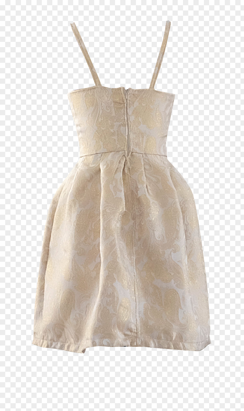 Gold Lace Cocktail Dress PNG