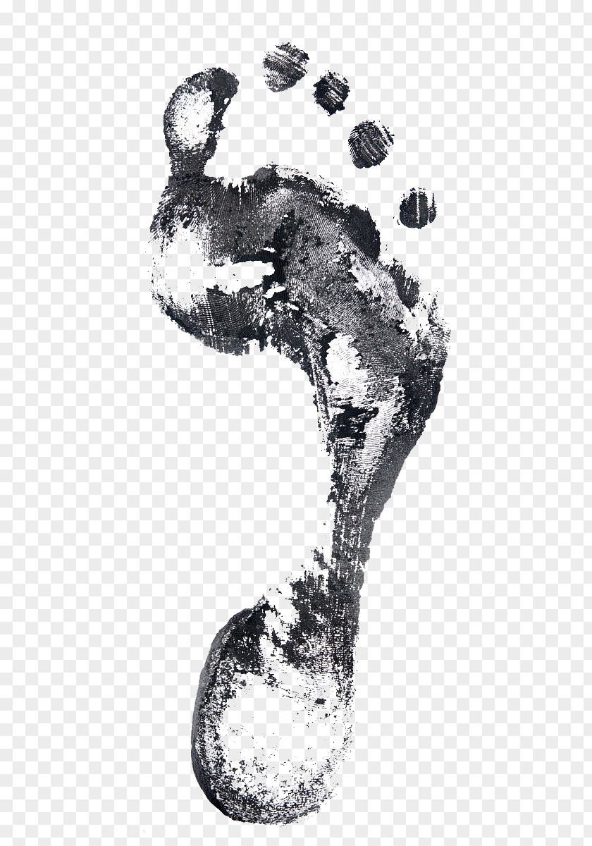 Ink Footprints Footprint Stock Photography Illustration PNG