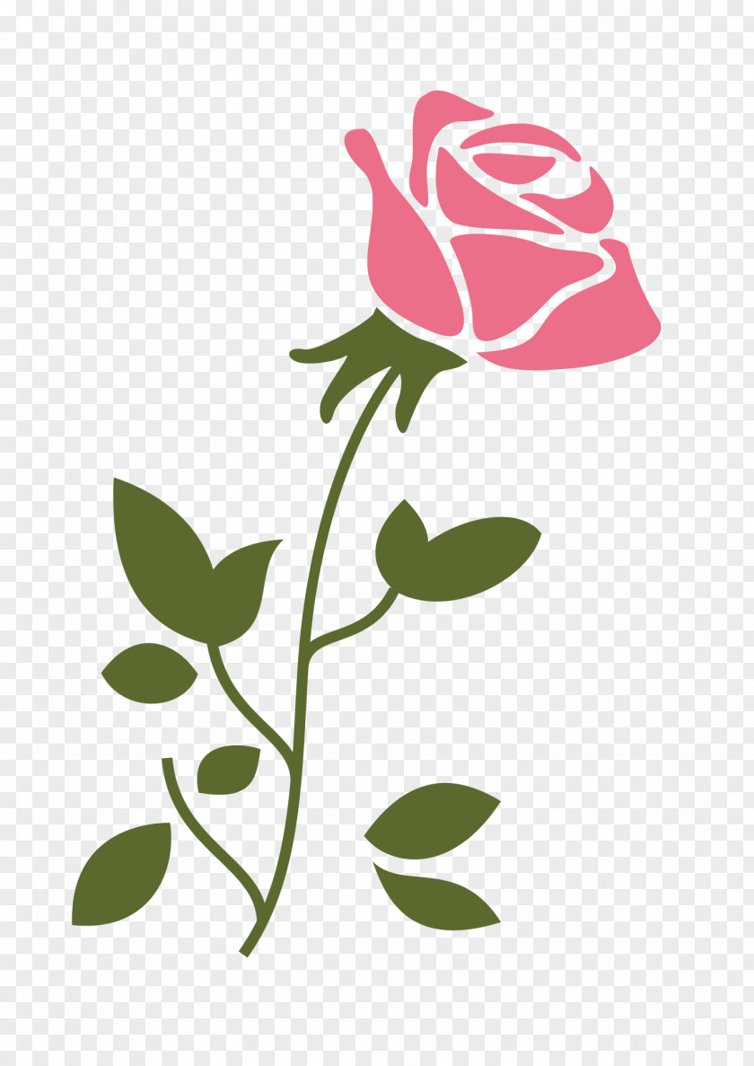 Rose Art Logo Flower PNG