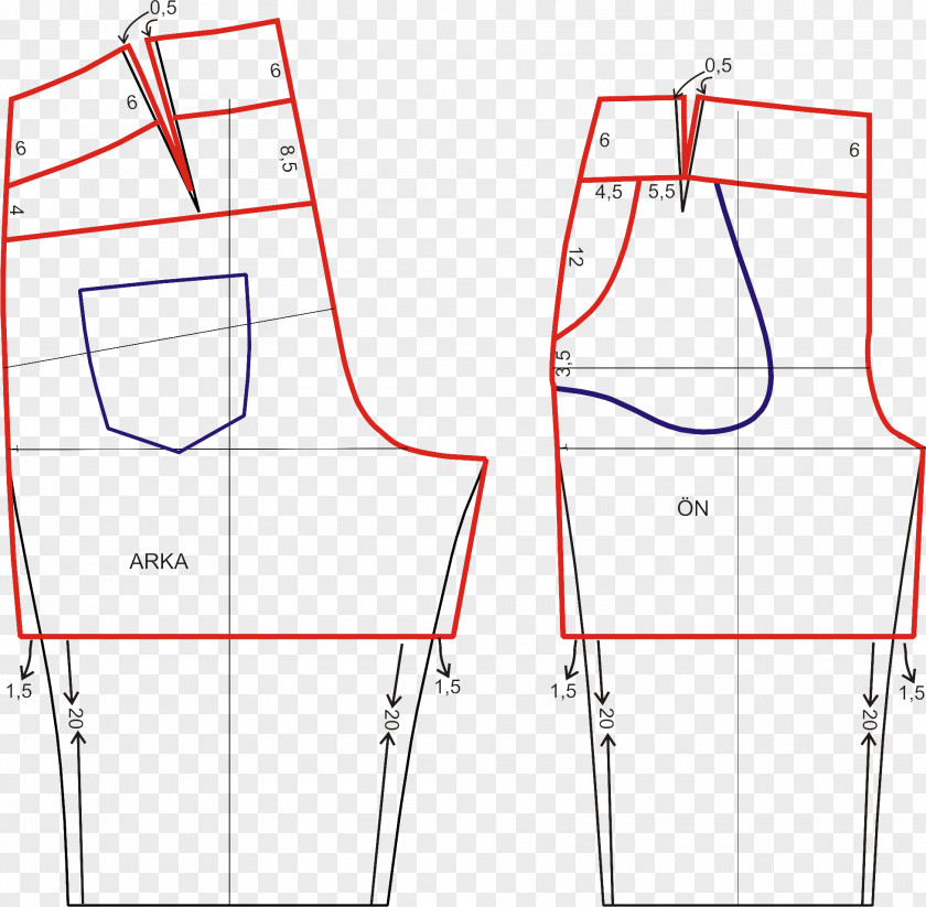 Jeans Drawing Pants Pocket Shorts PNG