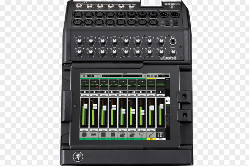 Bouzouki Mackie DL1608 Audio Mixers Digital Mixing Console DL806 PNG