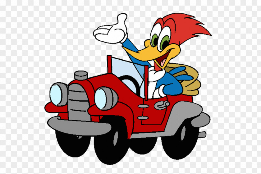 Pocoyo Woody Woodpecker Sheriff Bugs Bunny Car PNG