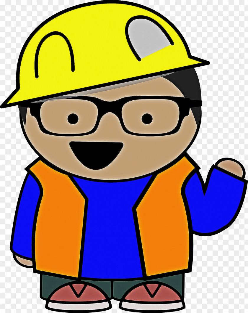 Cartoon Facial Expression Yellow Smile Finger PNG