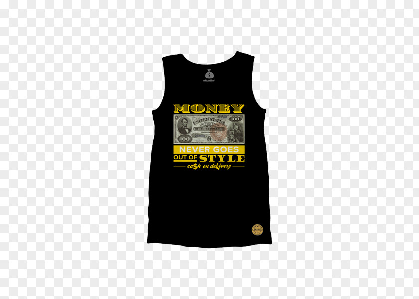 Cash On Delivery T-shirt Active Tank M Sleeveless Shirt United States One Hundred-dollar Bill PNG