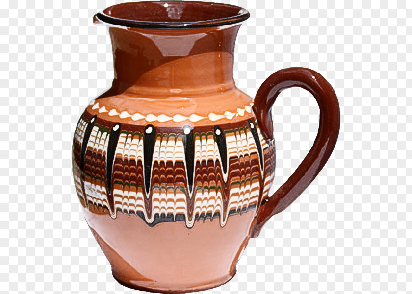 Earthenware Pitcher Pottery Serveware Jug PNG