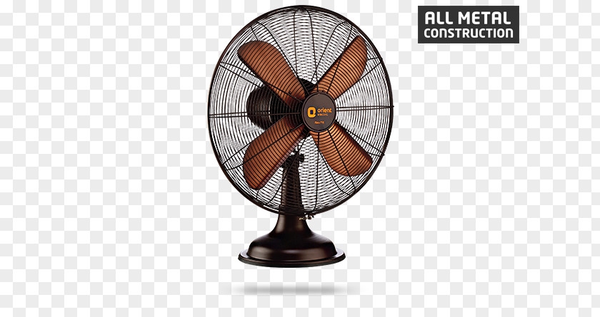 Fan Table Bronze Blade Electric Motor PNG