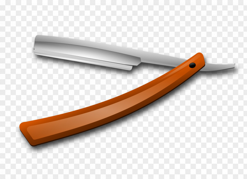 Razor Blade Knife Straight Shaving Clip Art PNG