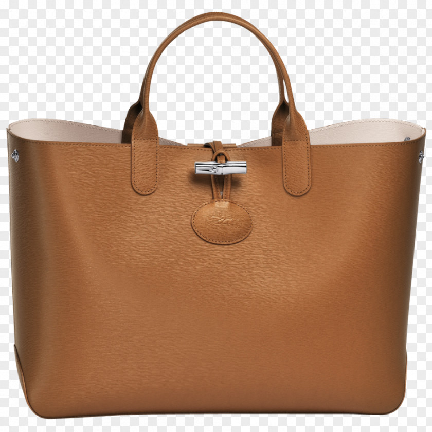 Bag Handbag Tote Leather Longchamp PNG