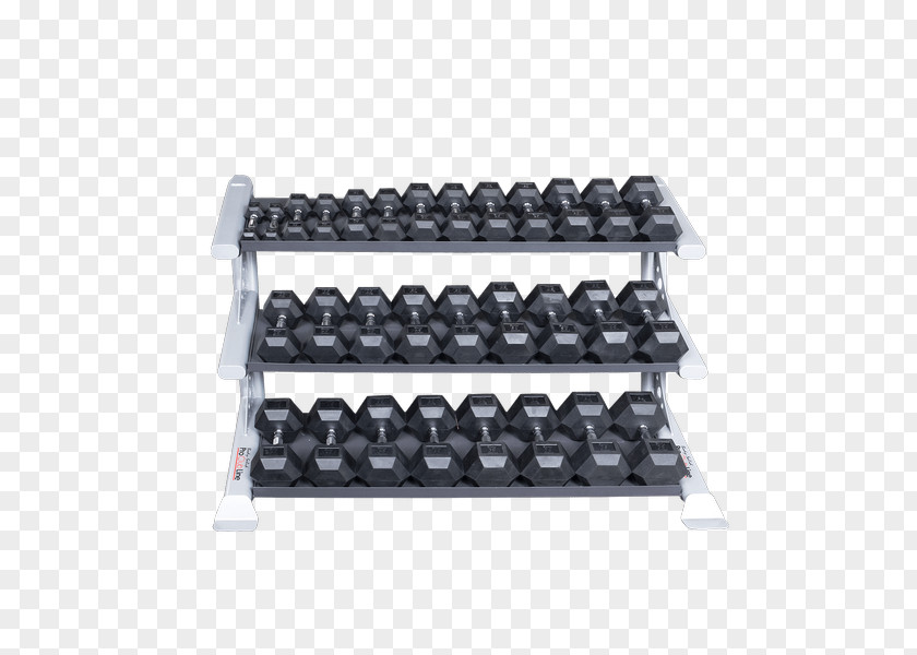 Dumbbell Rack Body-Solid 2 Tier PCL Kettlebell 3-Tier Body-Solid, Inc. PNG