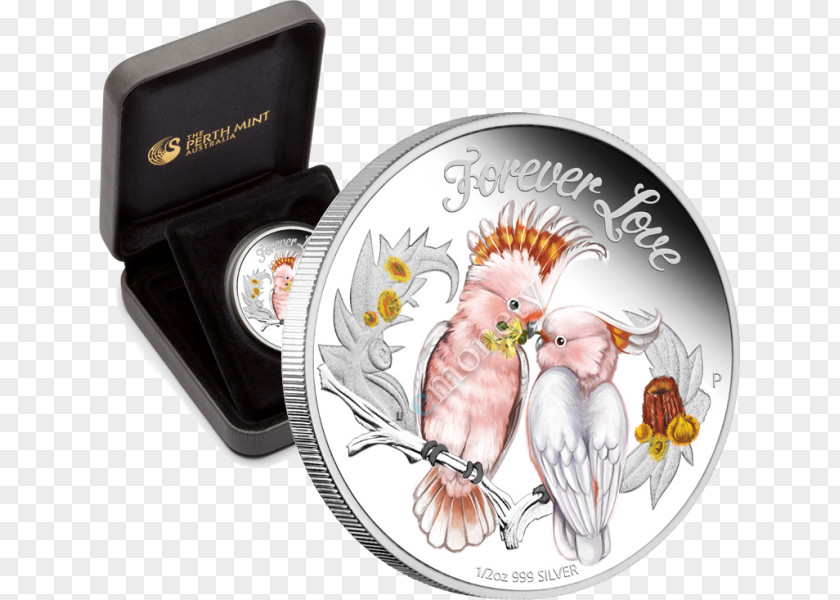 Forever Love Perth Mint Proof Coinage Silver Coin PNG