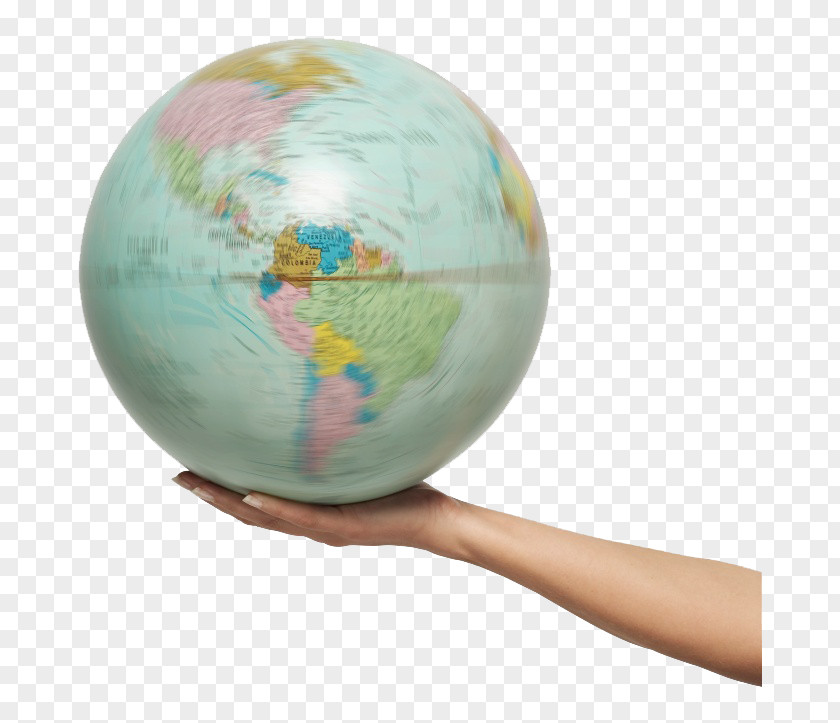 Holding Blue Globe Earth Hand Clip Art PNG