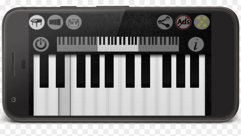 Keyboard & Synthesizer Real Piano + 2018 AndroidPiano Key Electric PNG