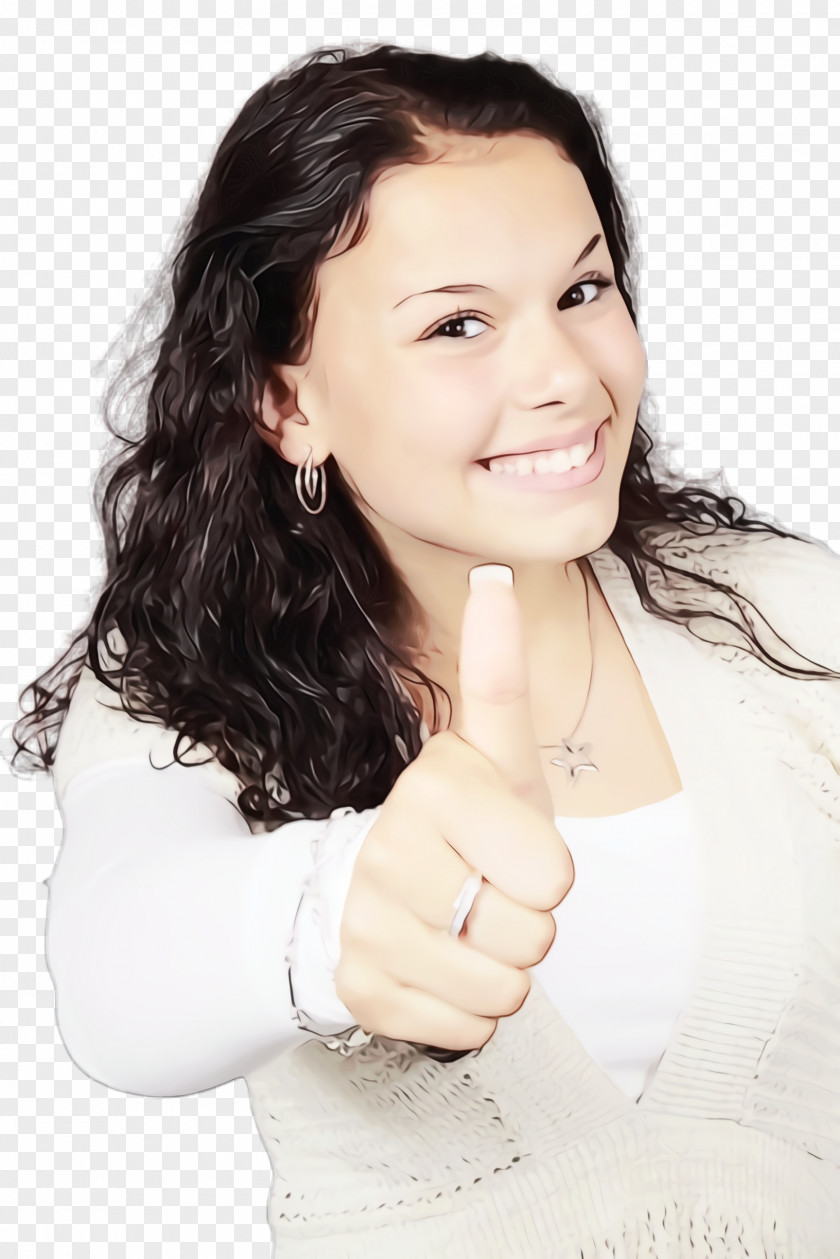 Long Hair Neck Smiling People PNG