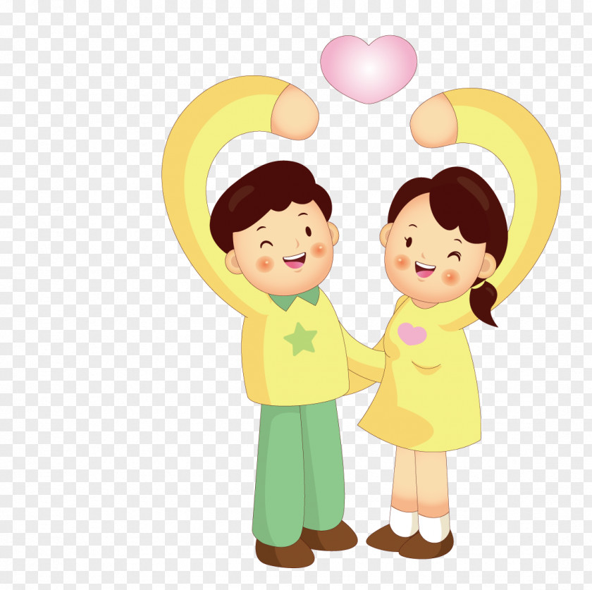Make Gestures Of Love Couple Gesture Heart Child PNG