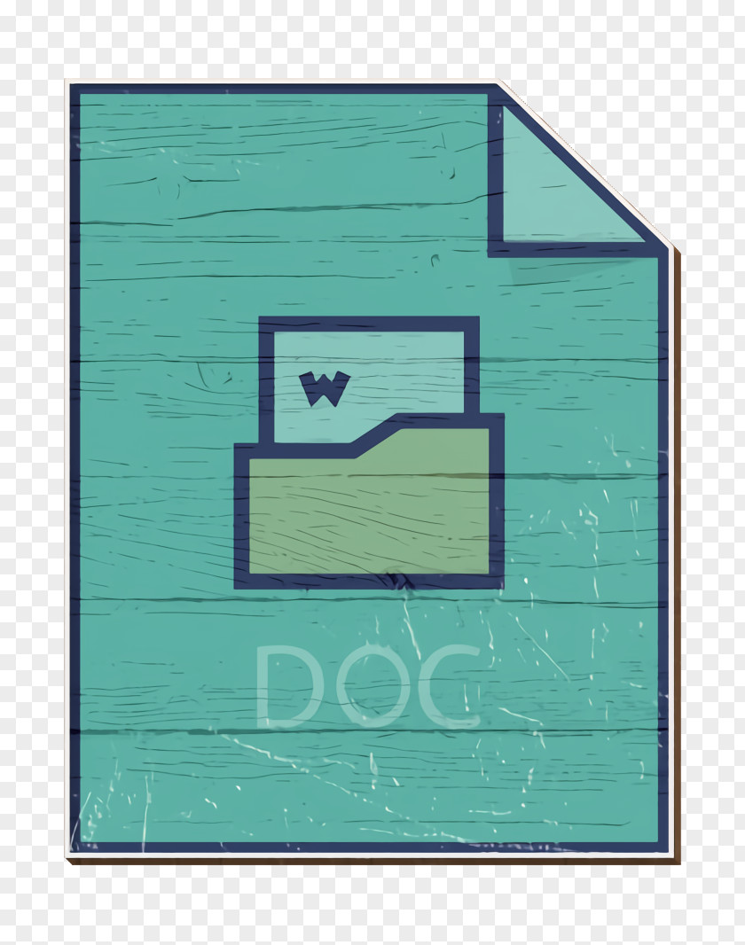 Rectangle Turquoise Document Icon PNG