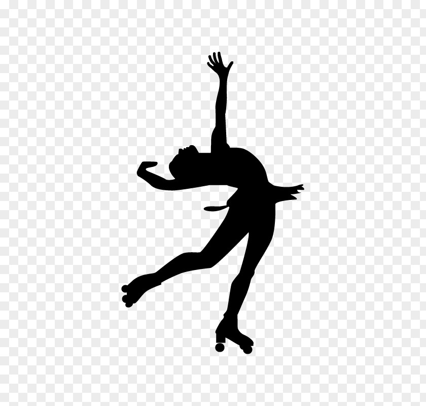 Cartoon Stick Figure Skating Club Ice Decal Sticker PNG